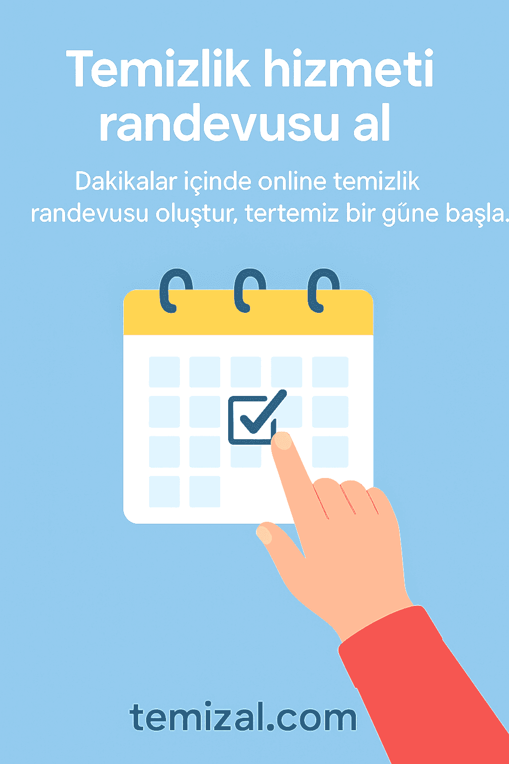 Temizlik hizmeti randevusu al