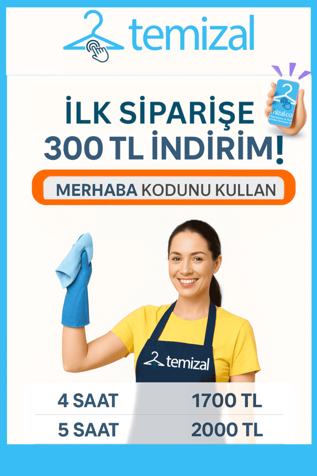 İlk Siparişe 300 TL İndirimli Temizlik Hizmeti! (2025 Güncel Kampanya)