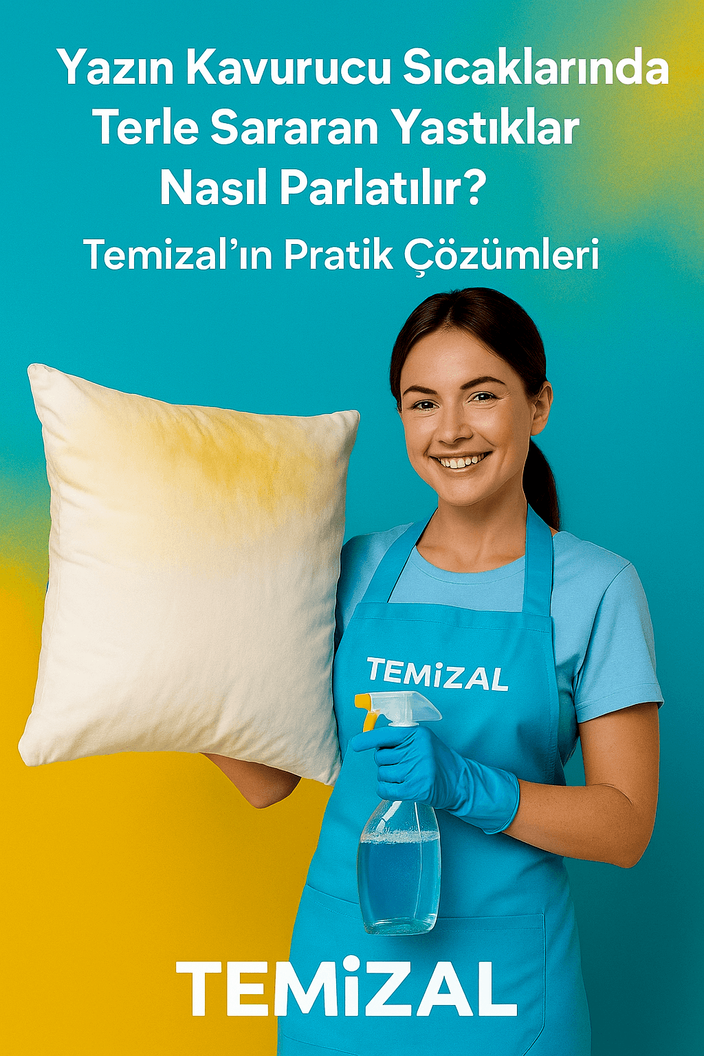 Yazın Kavurucu Sıcaklarında Terle Sararan Yastıklar Nasıl Parlatılır? Temizal’ın Pratik Çözümleri