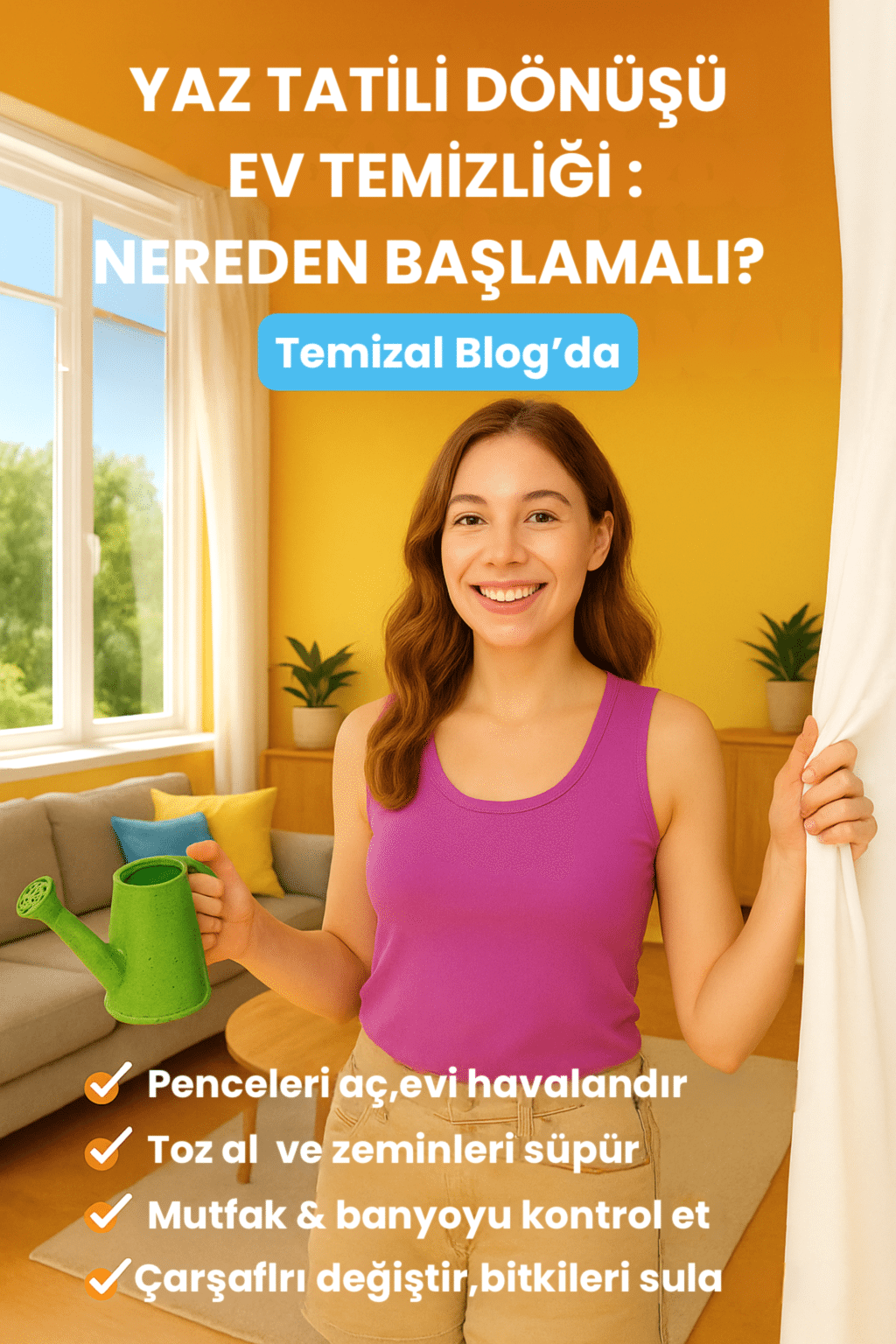Yaz Tatilinden Döndüğünüzde Ev Temizliği: Nereden Başlamalı?