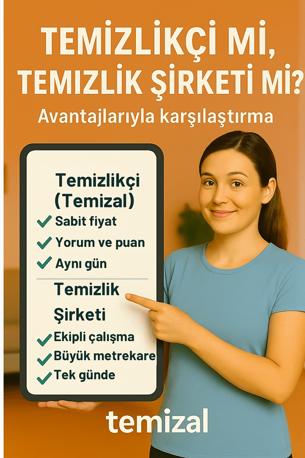 Temizlikçi mi, Temizlik Şirketi mi? Avantajlarıyla Karşılaştırma Tablosu