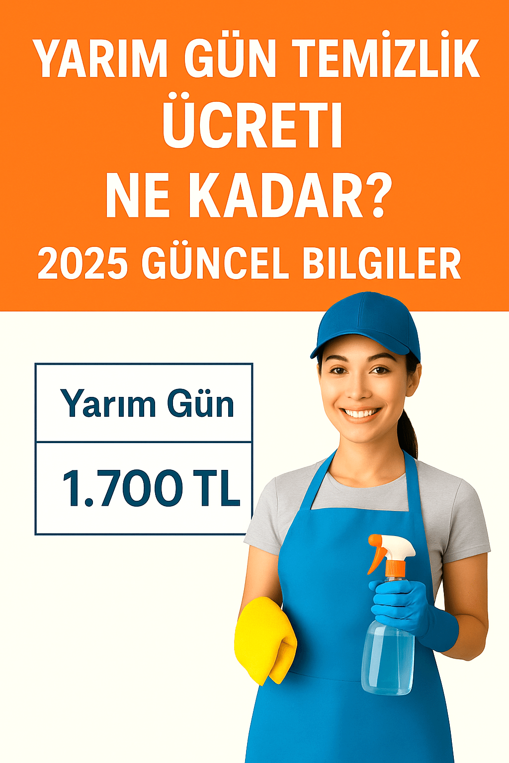 Güncel Yarım Gün Temizlik Ücreti Ne Kadar? 2025 