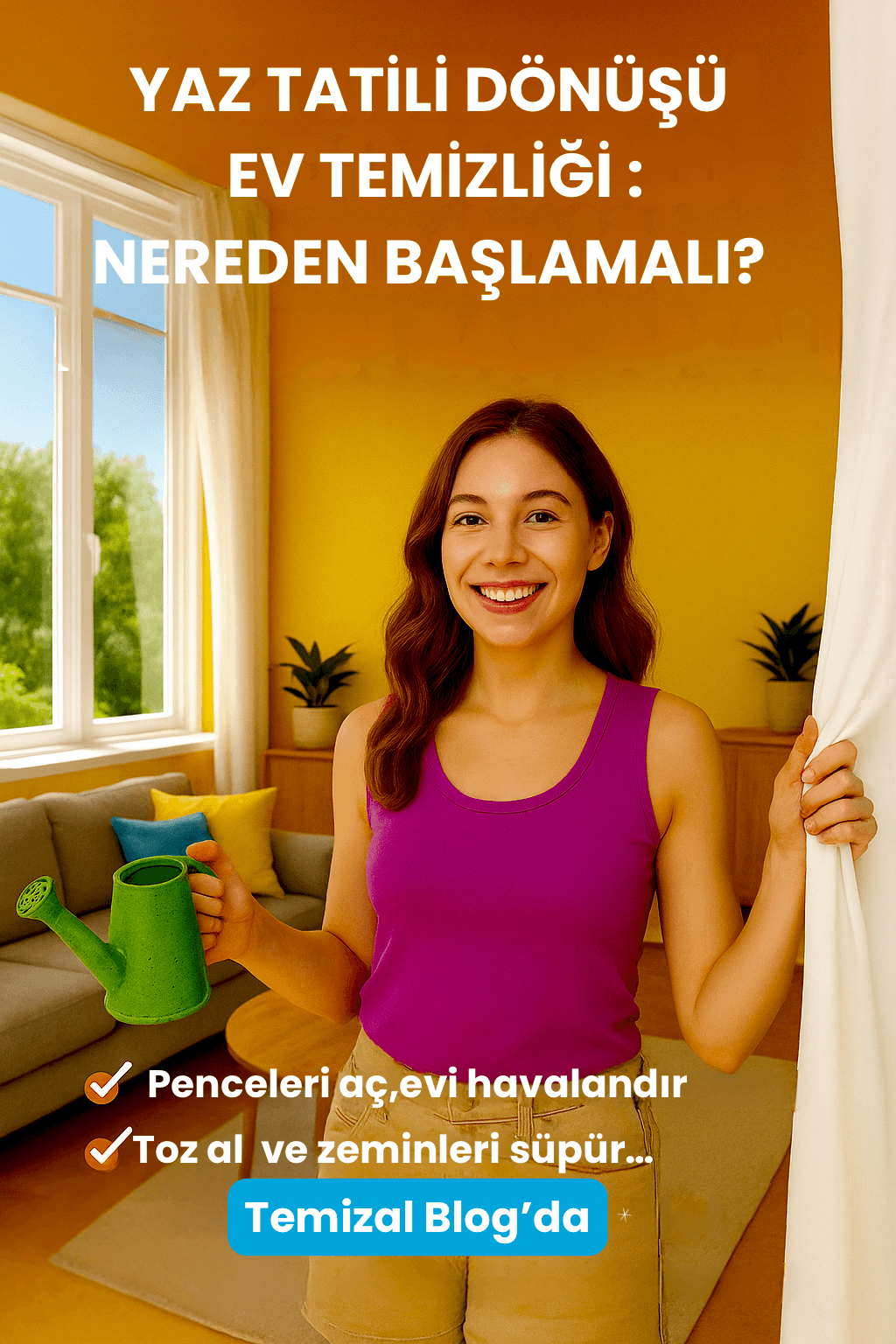 Yaz Tatili Dönüşü Ev Temizliği: Nereden Başlamalı?
