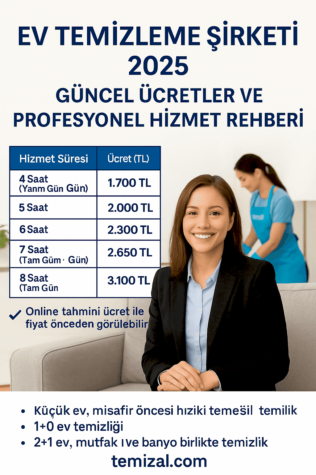 İstanbul Ev Temizleme Şirketi 2025 – Güncel Ücretler ve Profesyonel Hizmet Rehberi