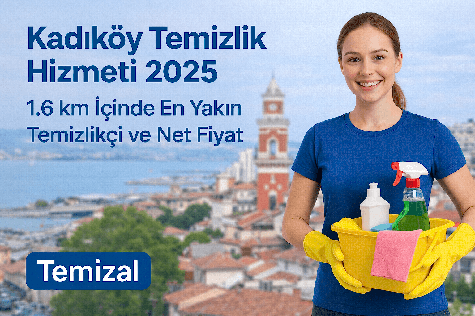 Kadıköy Temizlik Hizmeti 2025 – 1.6 km İçinde En Yakın Temizlikçi ve Net Fiyat | Temizal
